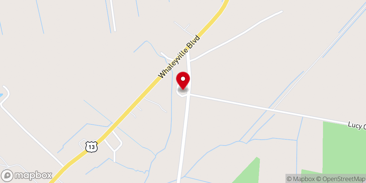 Map showing location of Great Fork Baptist Church