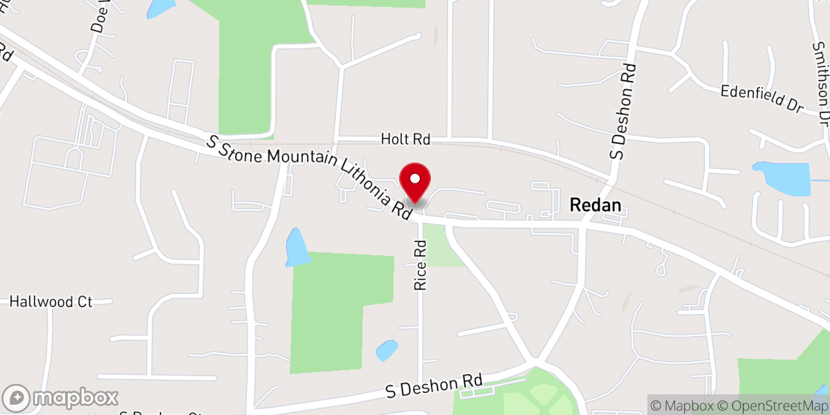 Map showing location of Debre Geezan Medhanealem Eritrean Orthodox Tewahdo Church Of Atlanta Area GA