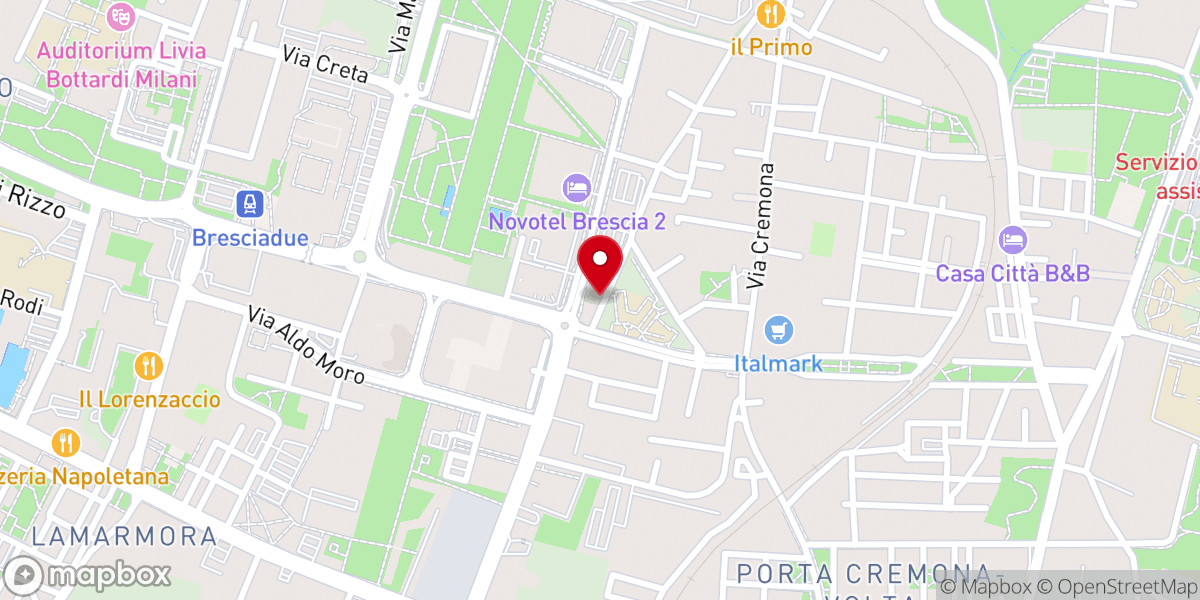 Map showing location of Chiesa Evangelica Missione Europa Brescia