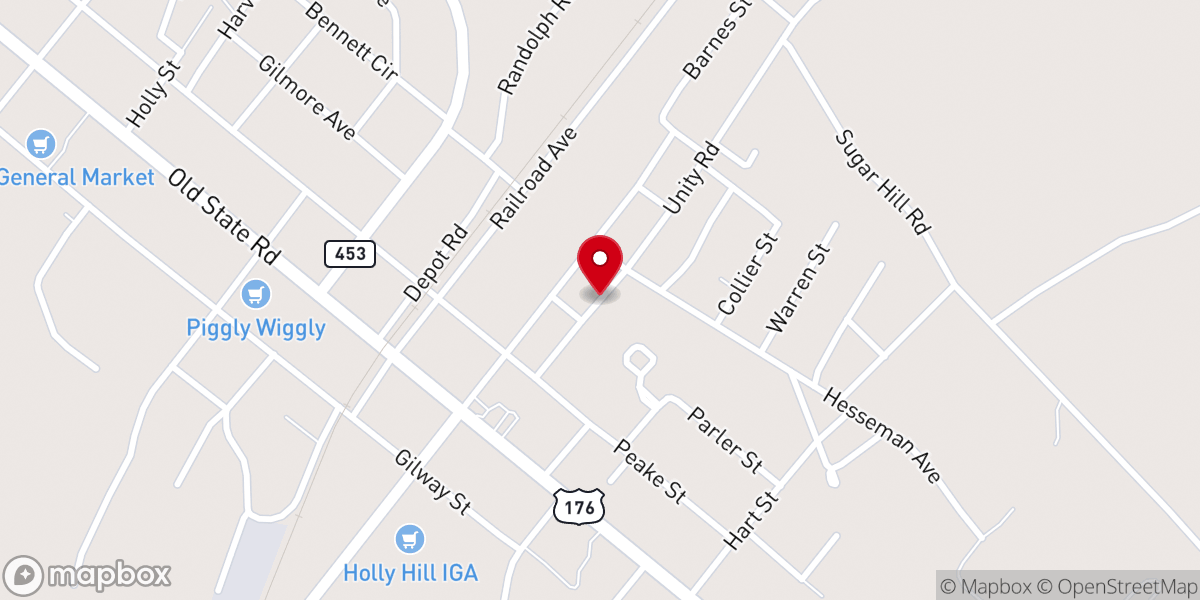 Map showing location of Hill Zion Missionary Baptist