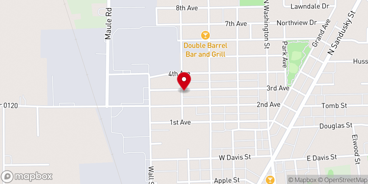 Map showing location of The Mount of Hope Apostolic Church