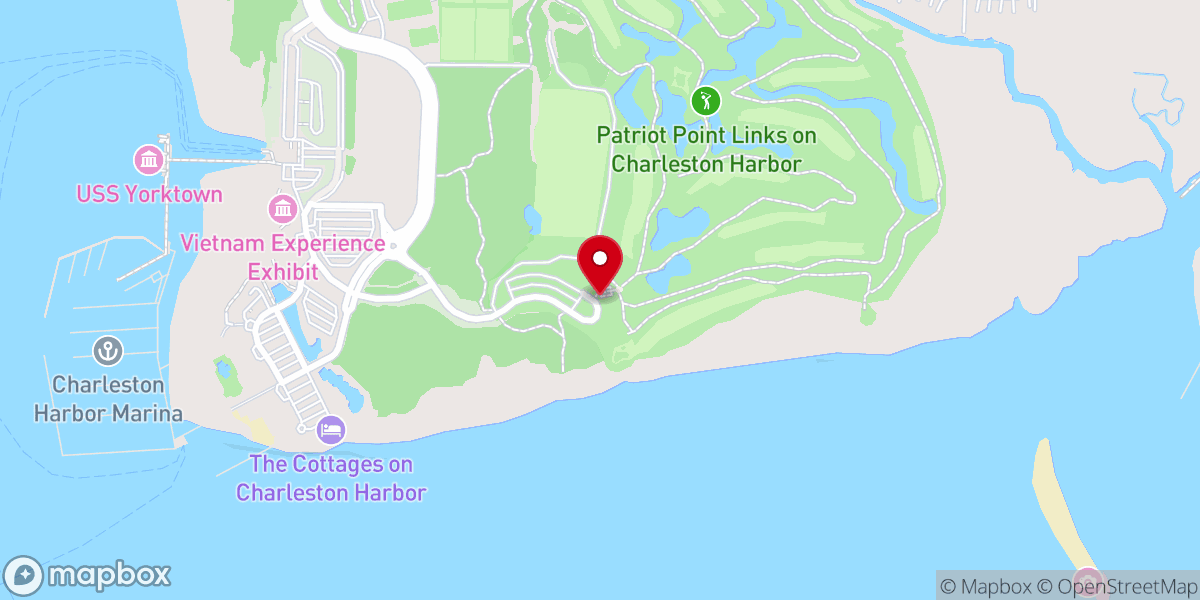 Map showing location of Patriots Point Links