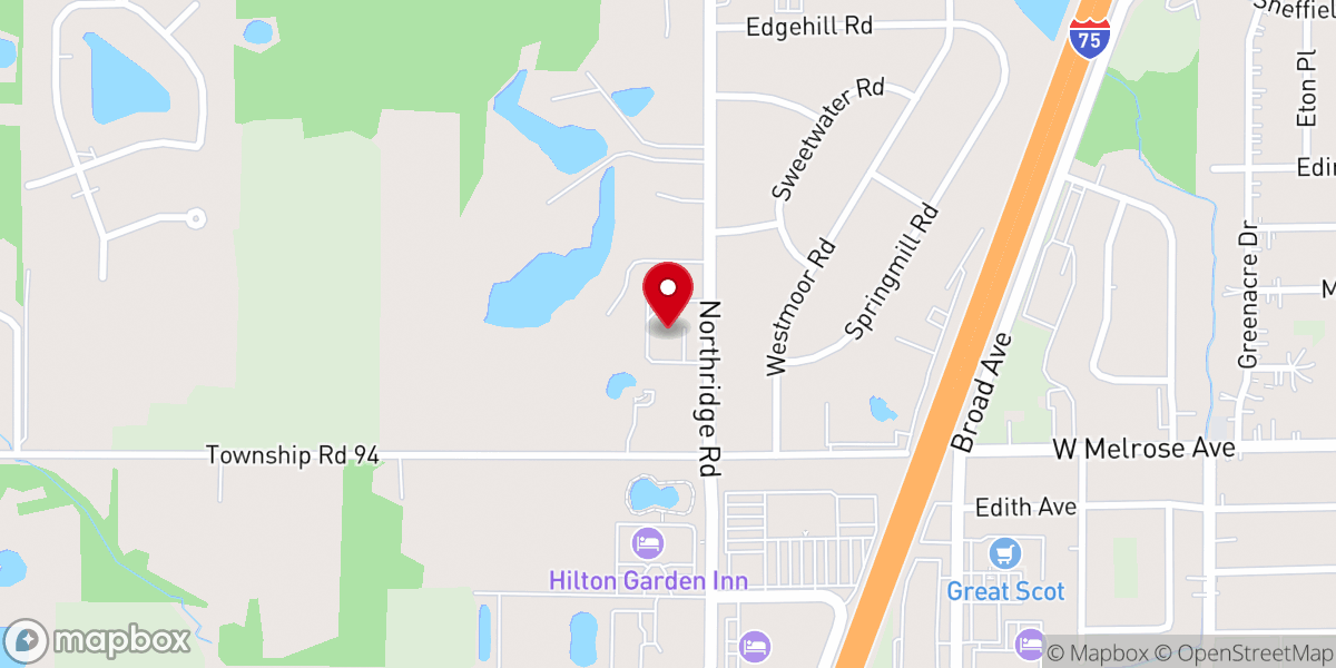 Map showing location of Immanuel Lutheran Church and Preschool