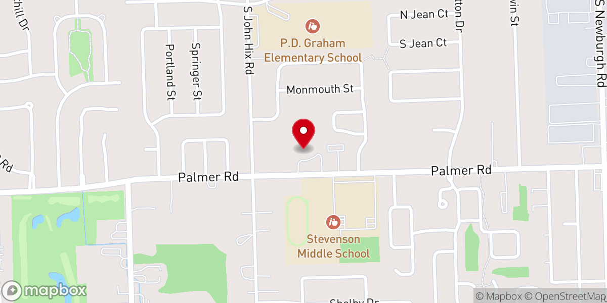 Map showing location of CrossWalk Community Church of the Nazarene