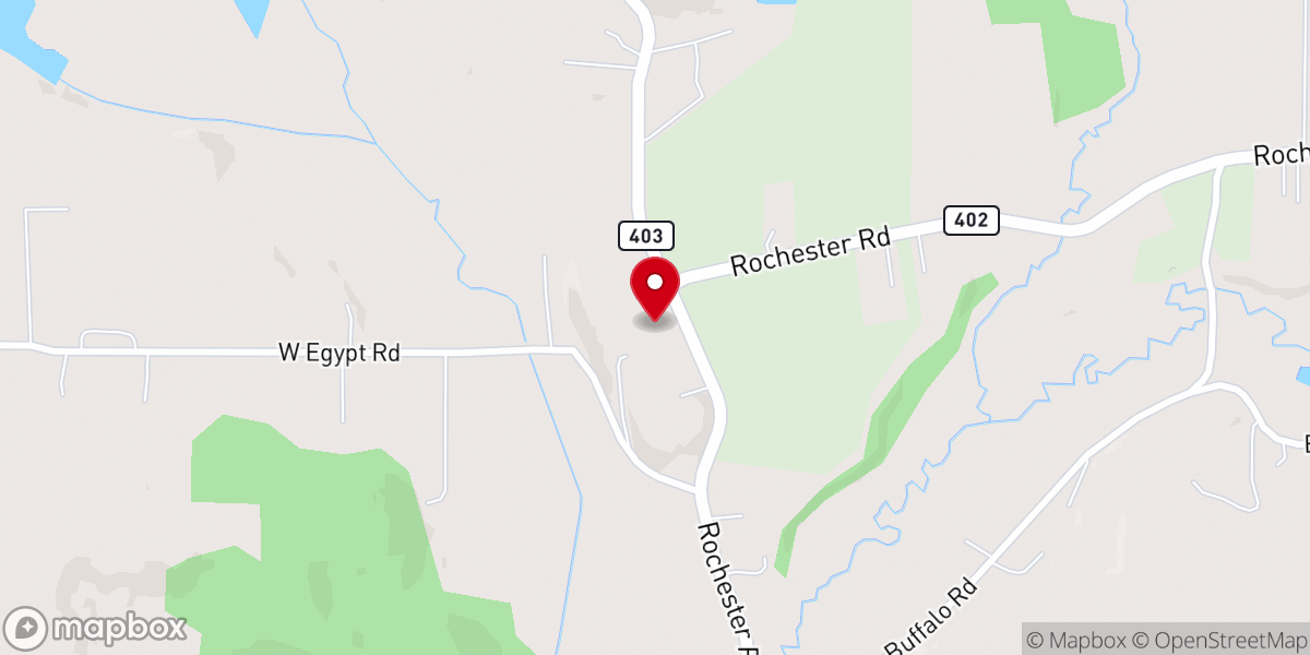 Map showing location of Christian Fellowship Amish Mennonite Church