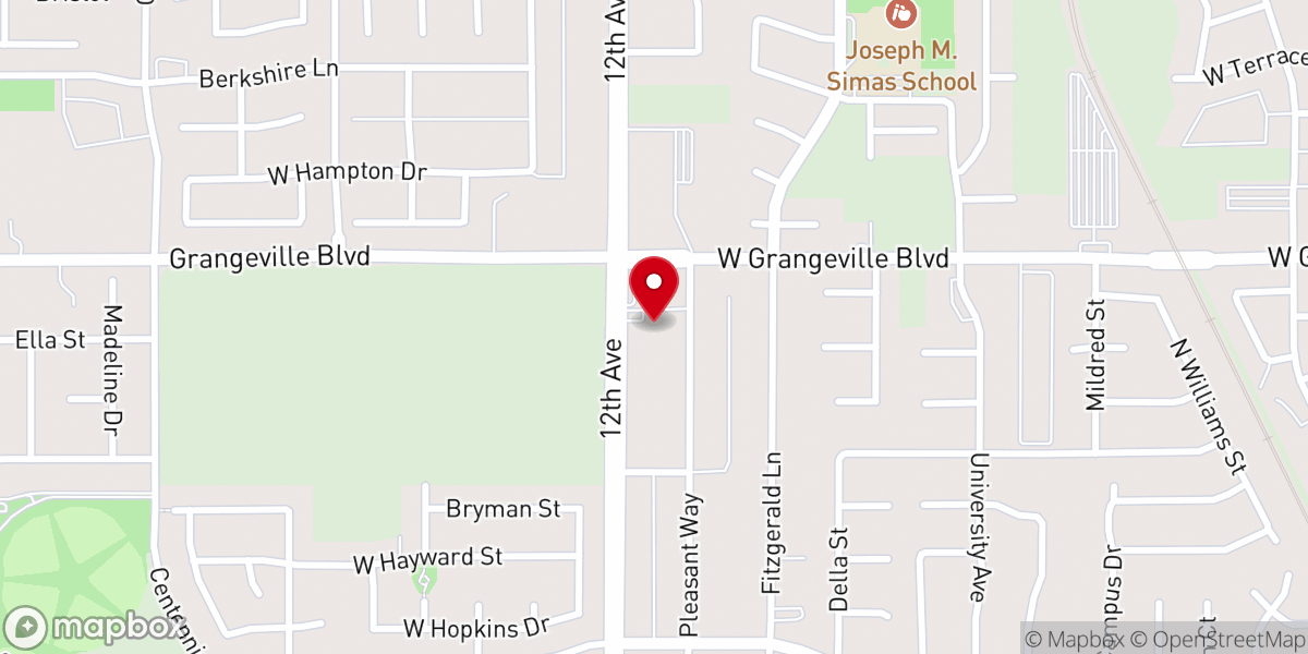 Map showing location of First Lutheran Church LCMS