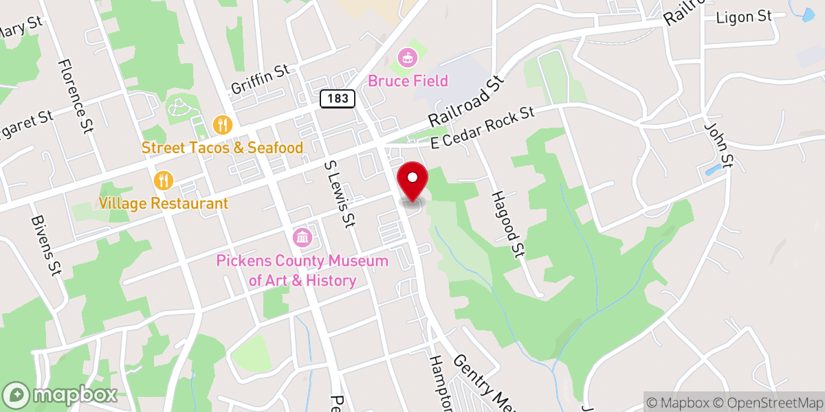 Map showing location of Historic Hampton House 1908