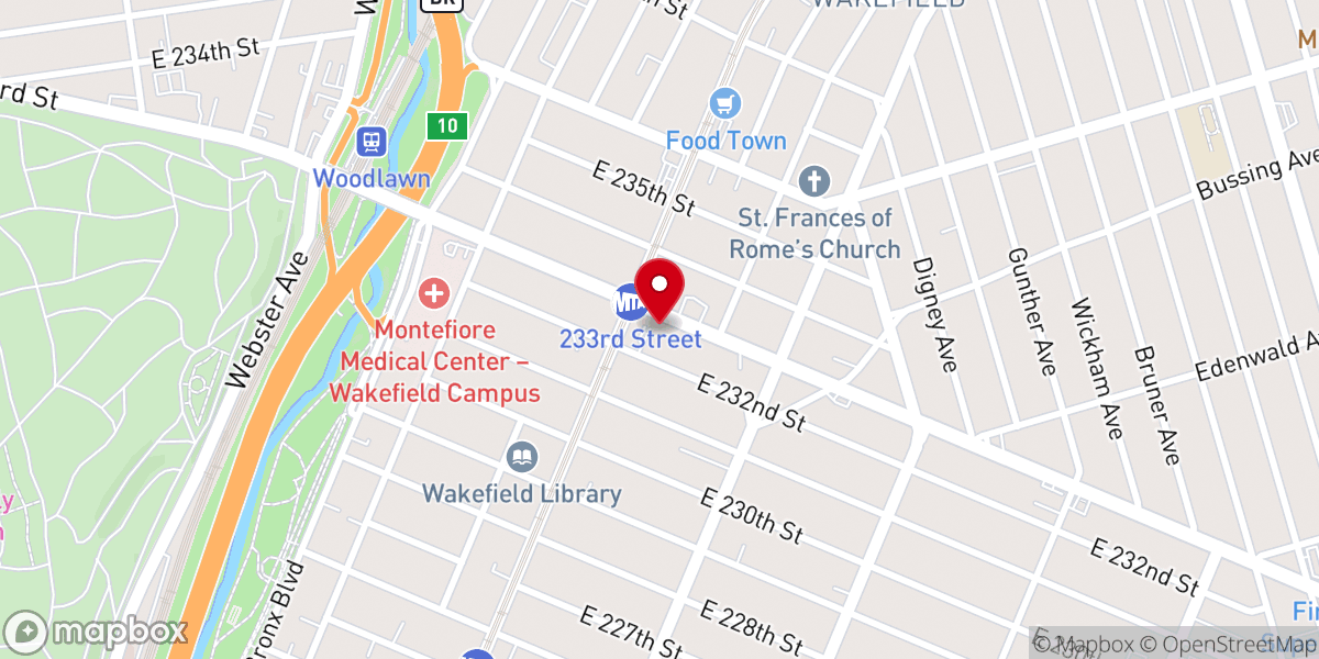 Map showing location of Refuge Temple Annex
