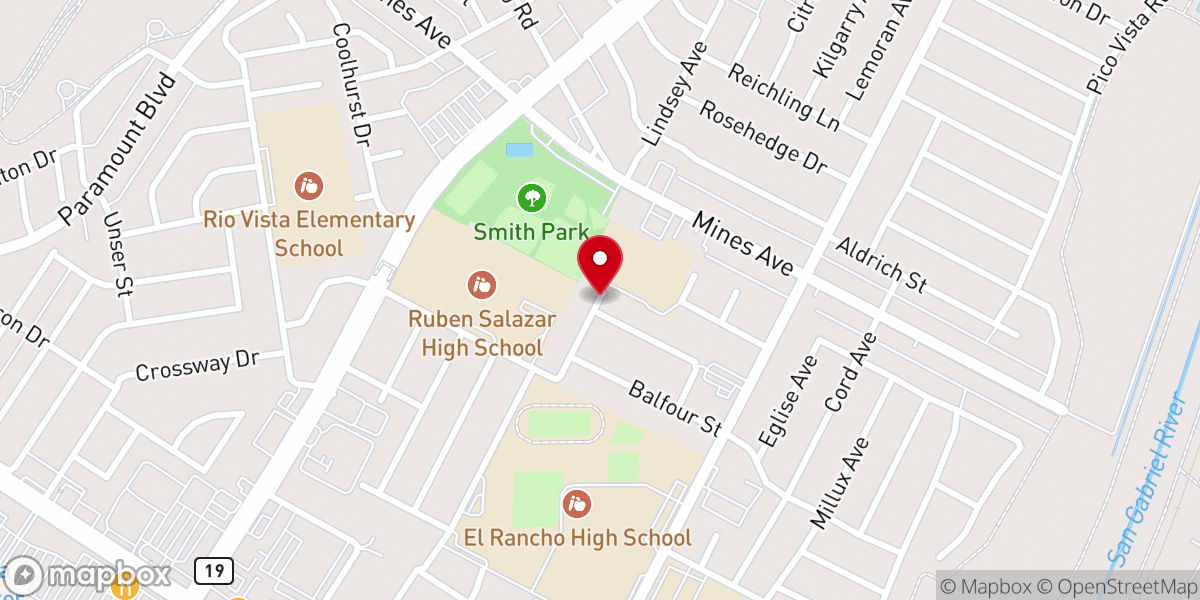 Map showing location of Hope Brigades University Inc