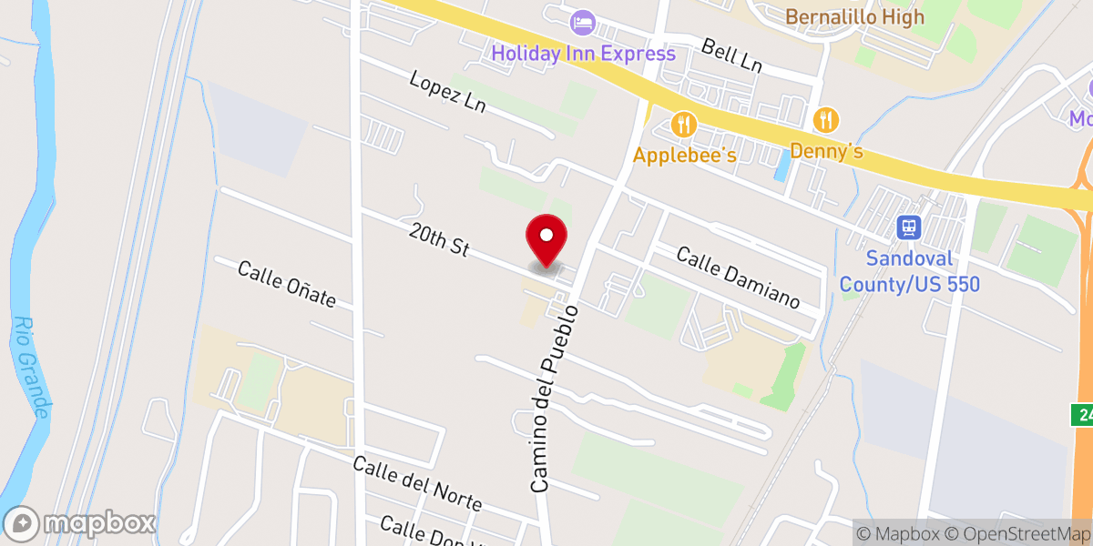 Map showing location of Our Lady of Sorrows Catholic Church