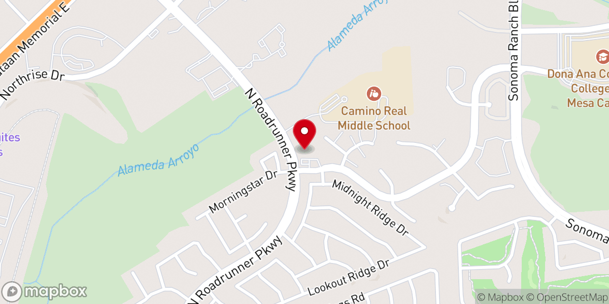 Map showing location of Morning Star United Methodist Church