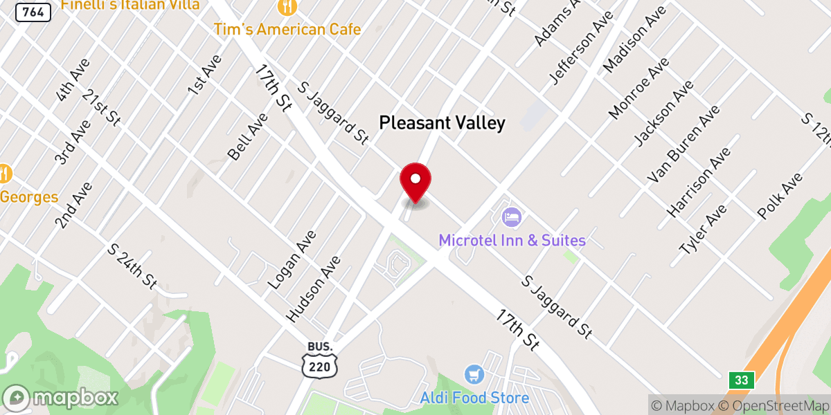 Map showing location of Jaggard United Methodist Church