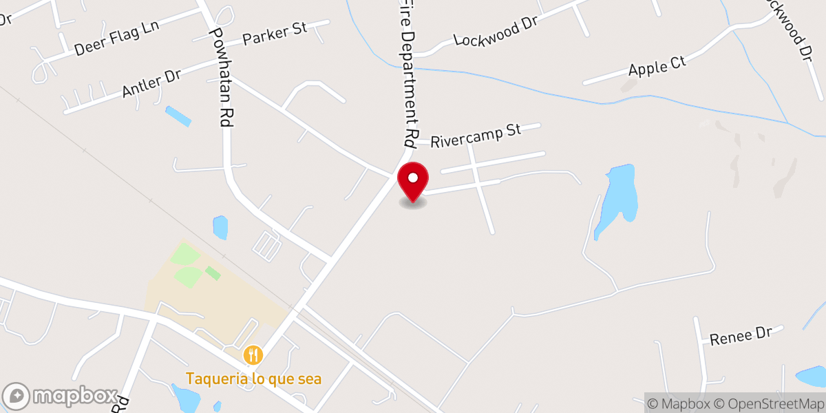 Map showing location of First Missionary Baptist Church