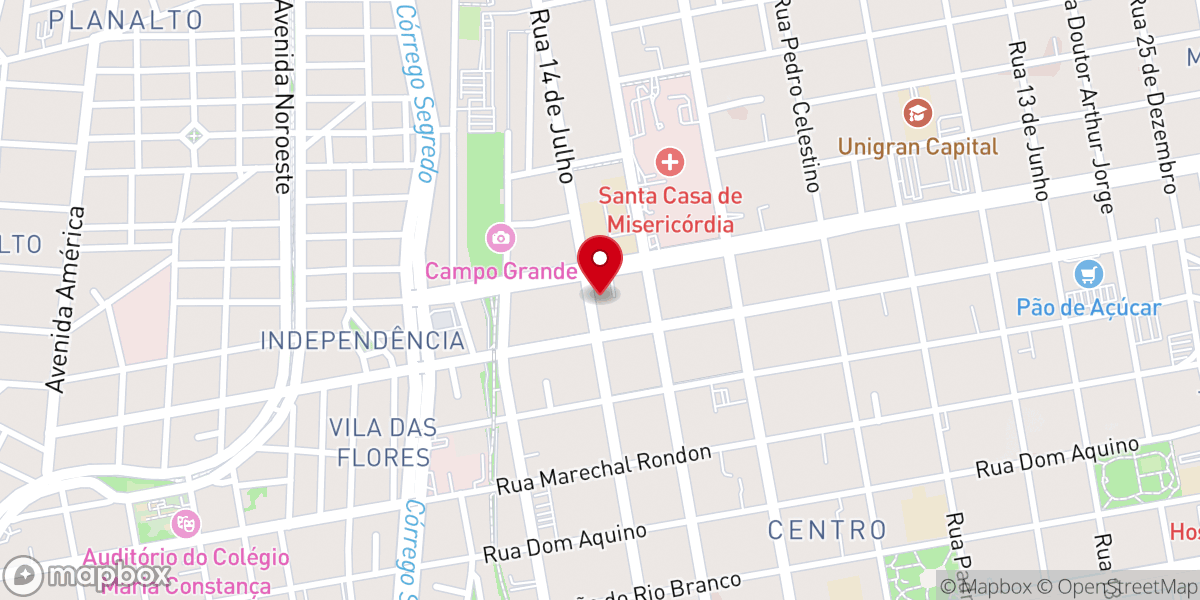 Map showing location of IECG - Igreja Evangélica Comunidade Global