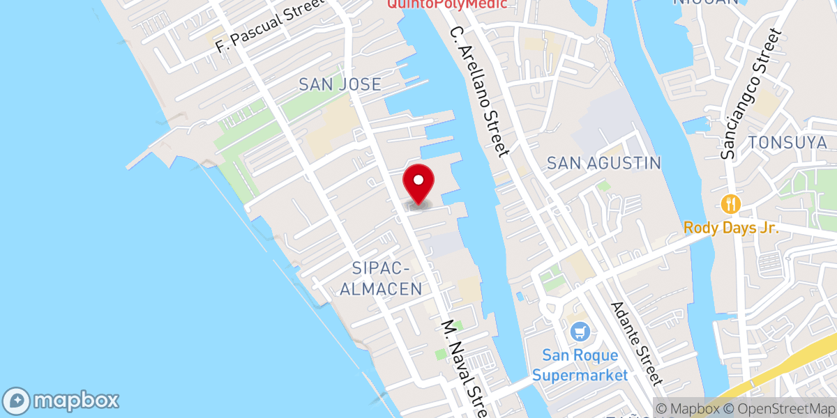 Map showing location of United Pentecostal Church - Navotas