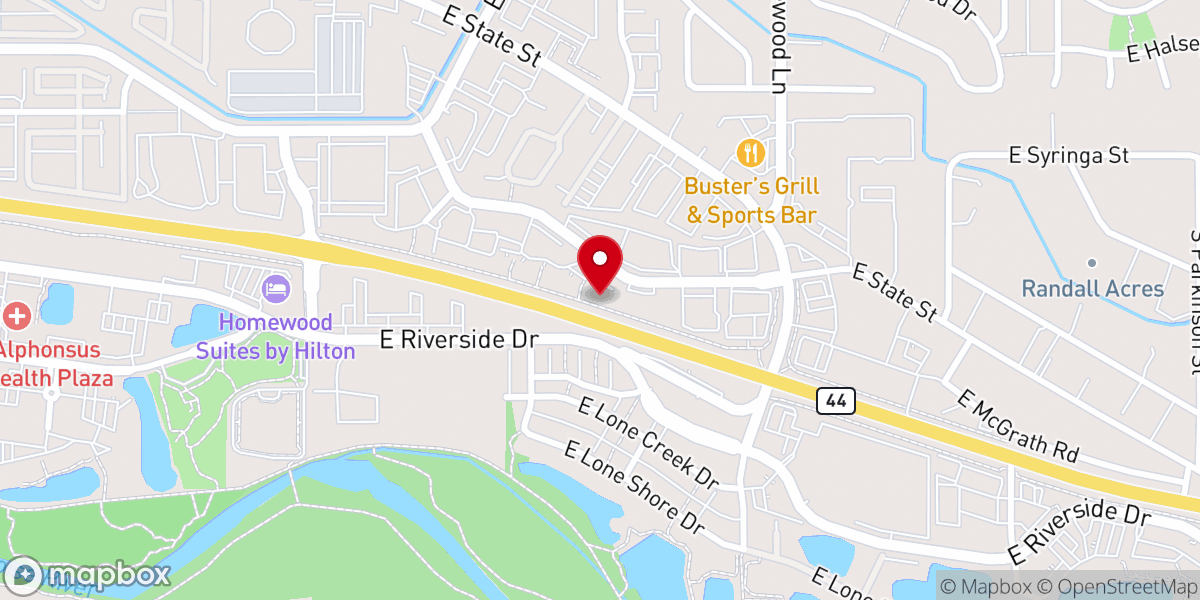 Map showing location of Calvary Chapel Eagle HQ Office