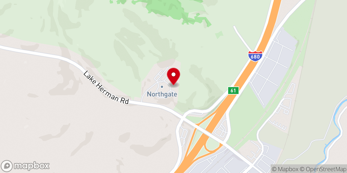 Map showing location of Northgate