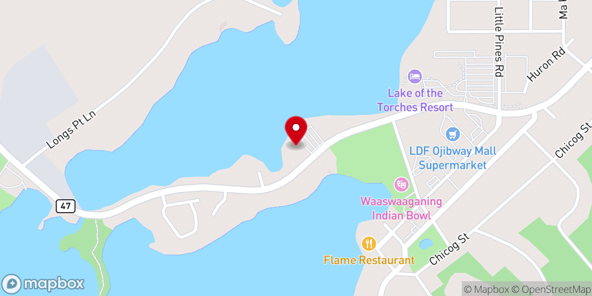 Map showing location of St. Anthony of Padua Catholic Church