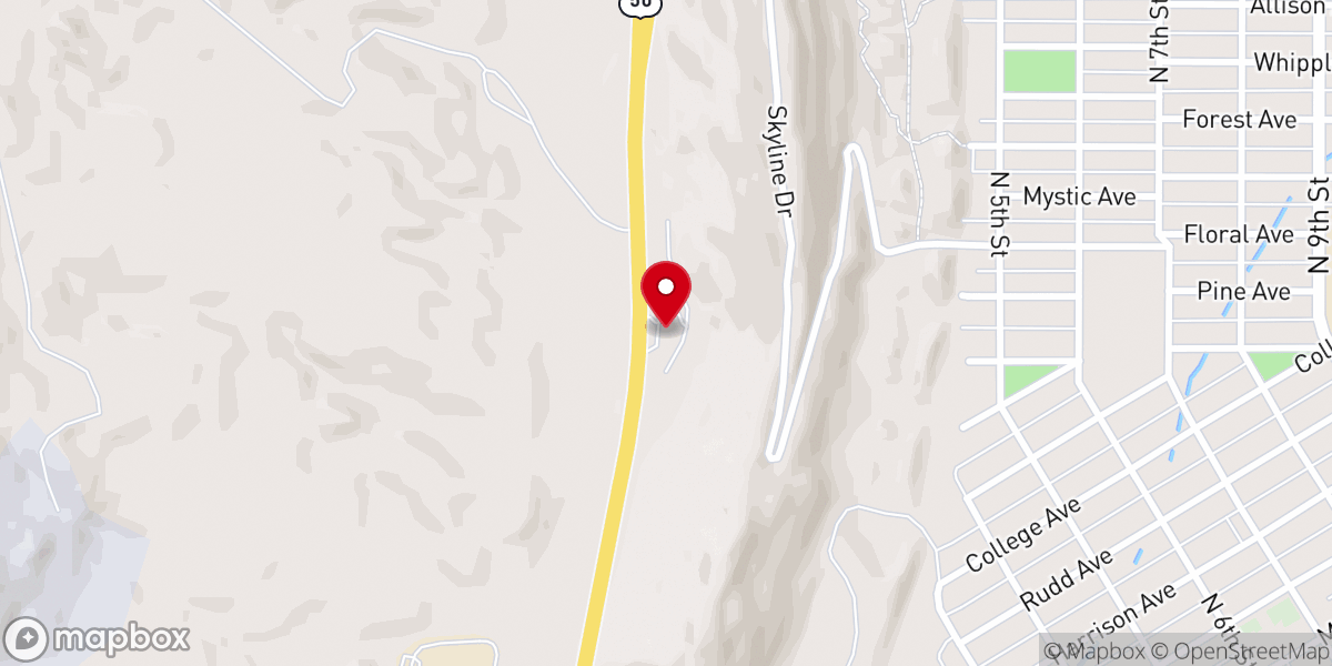 Map showing location of Colorado Jeep Tours