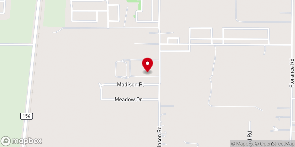 Map showing location of Denton County Cowboy Church