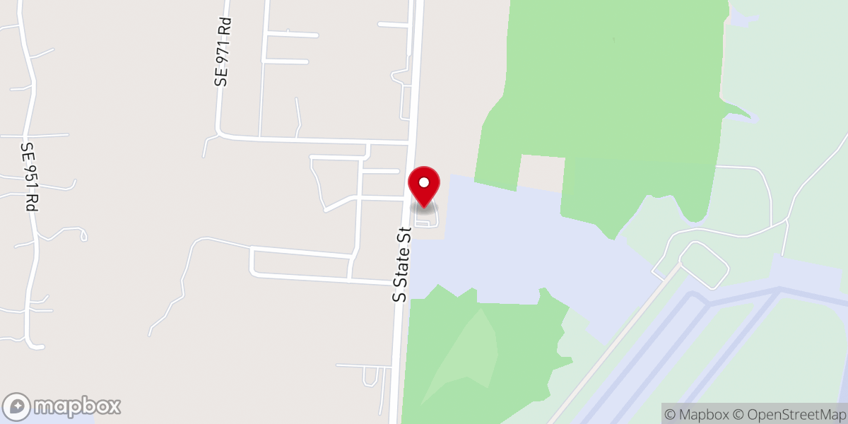 Map showing location of Calvary Baptist Church