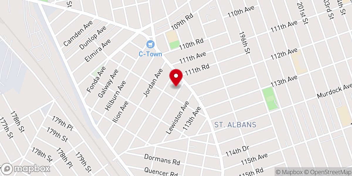 Map showing location of Hope Mountain Baptist Church Inc