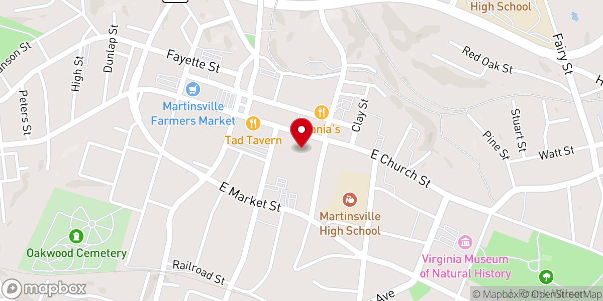 Map showing location of Community Storehouse