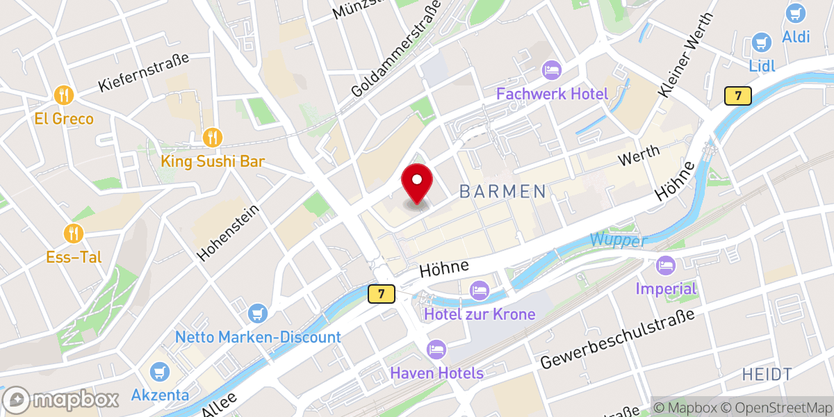 Map showing location of Gemarker Kirche