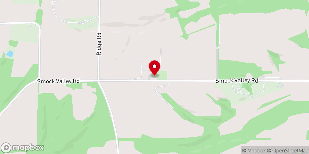 Map showing location of Jordan Evangelical Lutheran Church