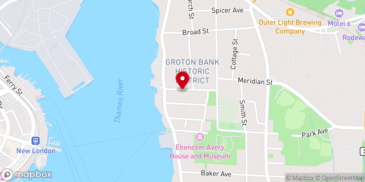 Map showing location of Meeting House