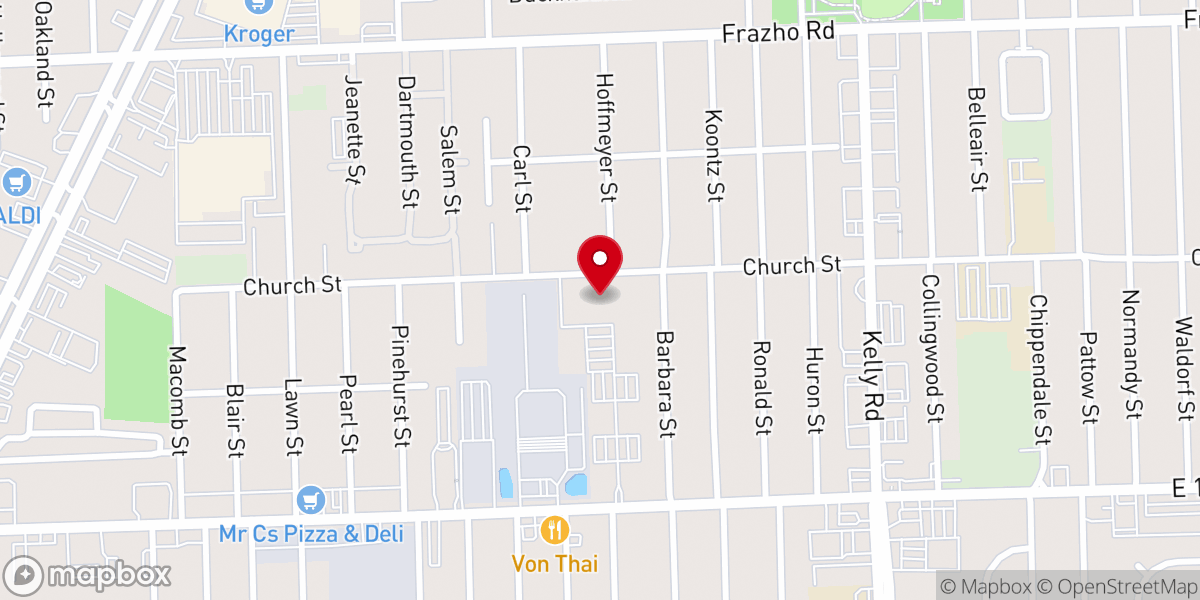 Map showing location of Empowering Disciples Church