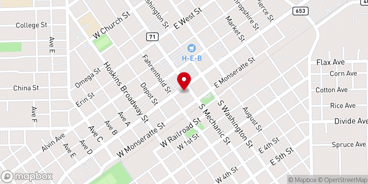 Map showing location of Iglesia Universal