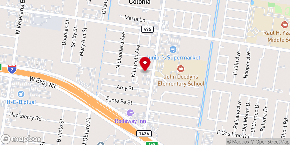 Map showing location of Iglesia Abundancia En Cristo Iaec Inc