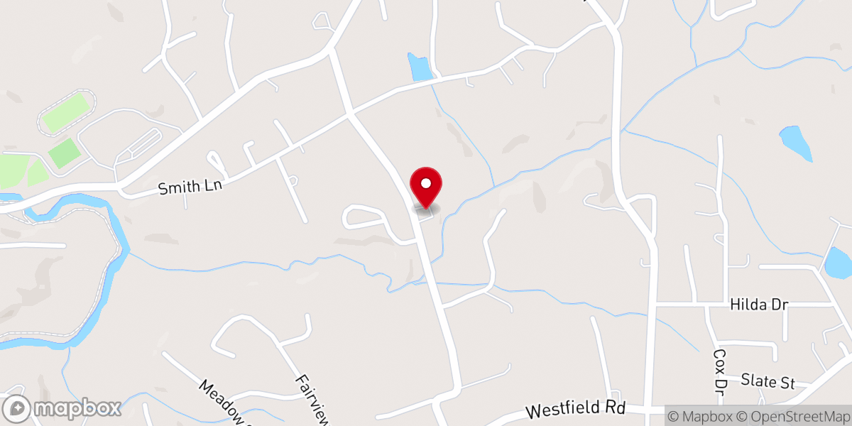 Map showing location of Welcome Baptist Church