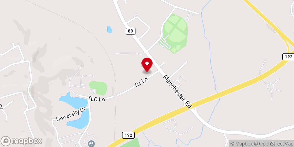 Map showing location of Grace Fellowship Church