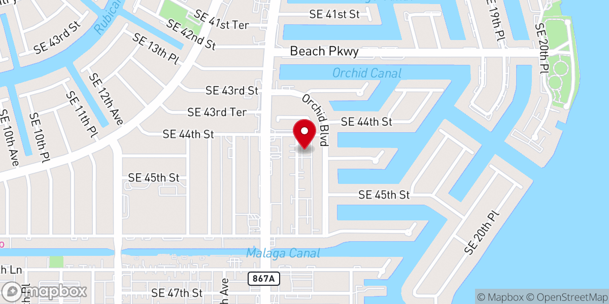 Map showing location of Three Angels Seventh-Day Adventist Church