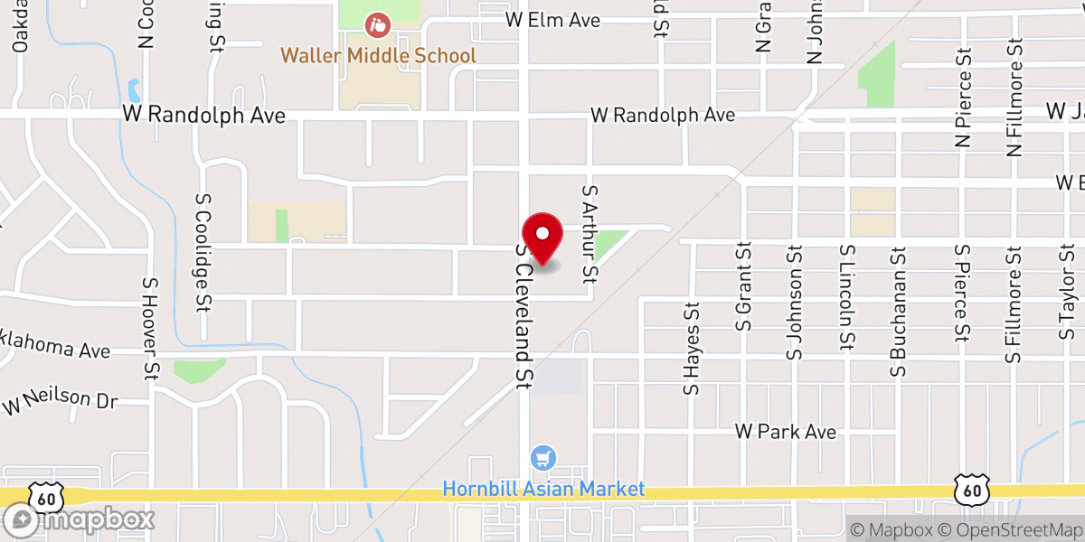 Map showing location of Redeemer Lutheran Church (LCMS)