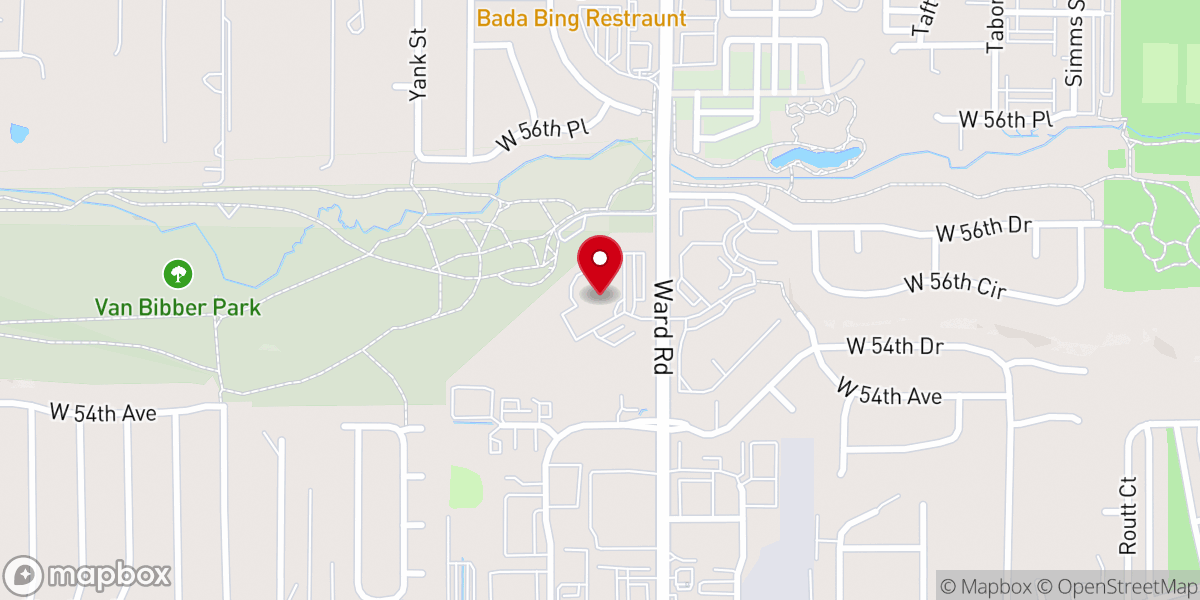 Map showing location of Arvada Covenant Church
