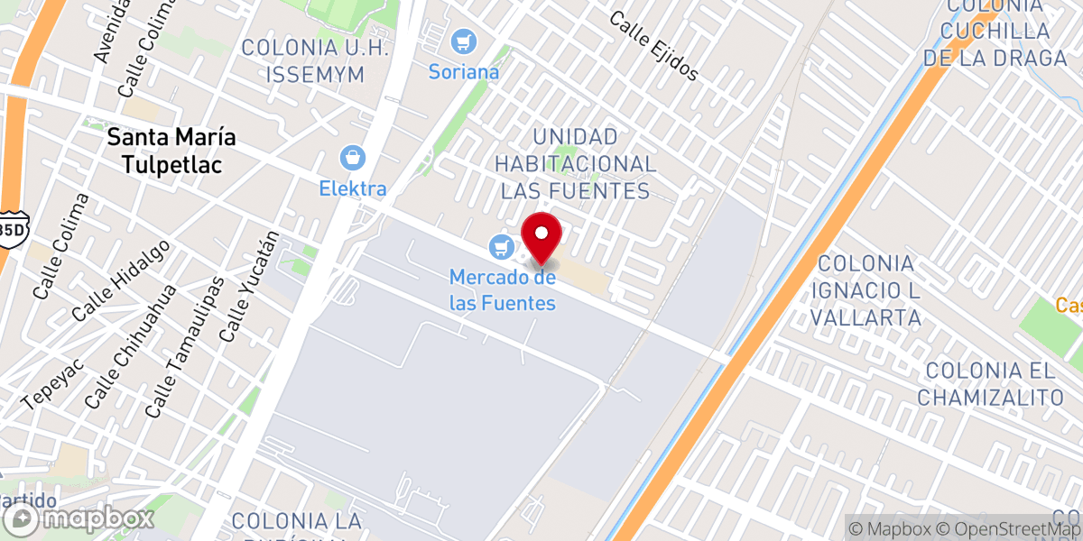 Map showing location of Armagedon Iglesia Cristiana