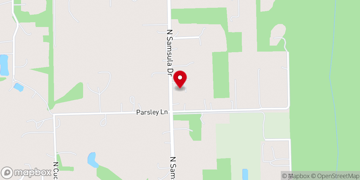 Map showing location of Space Coast Baptist Church