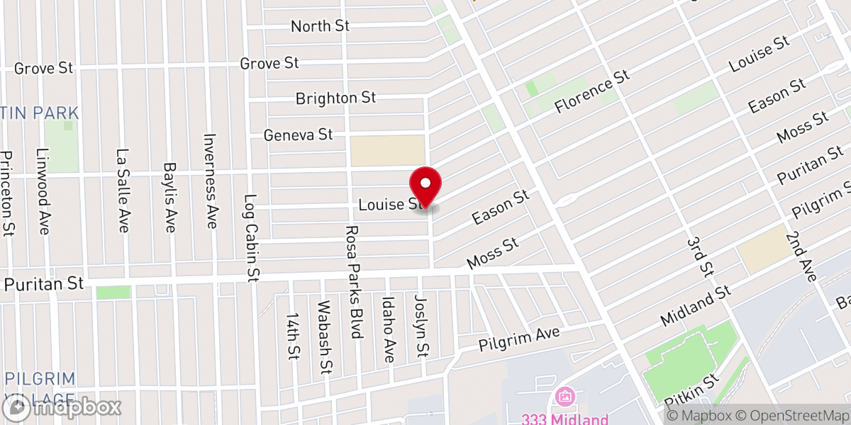 Map showing location of Community of Christ - Highland Park