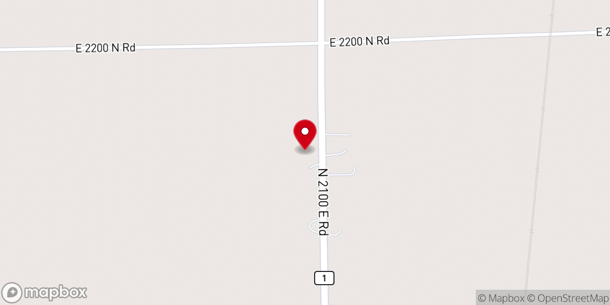 Map showing location of Watseka Sign