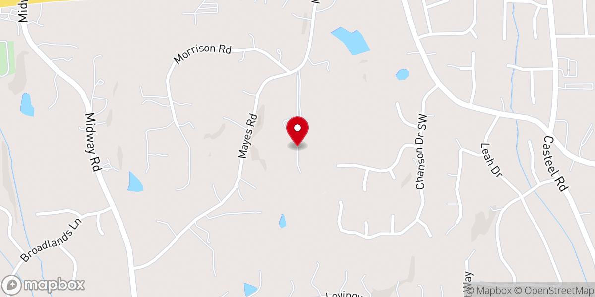 Map showing location of MSBN Church - Campus Marietta - Igreja Brasileira