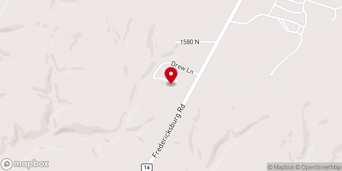 Map showing location of Hilltop Chapel