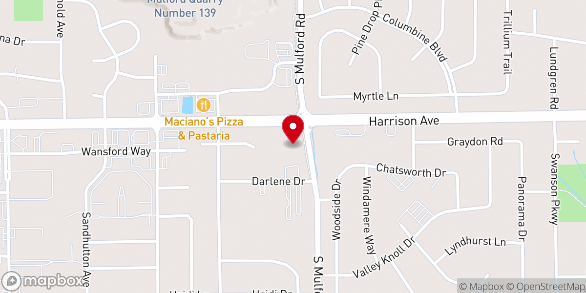 Map showing location of Shepherd of the Valley Lutheran Church