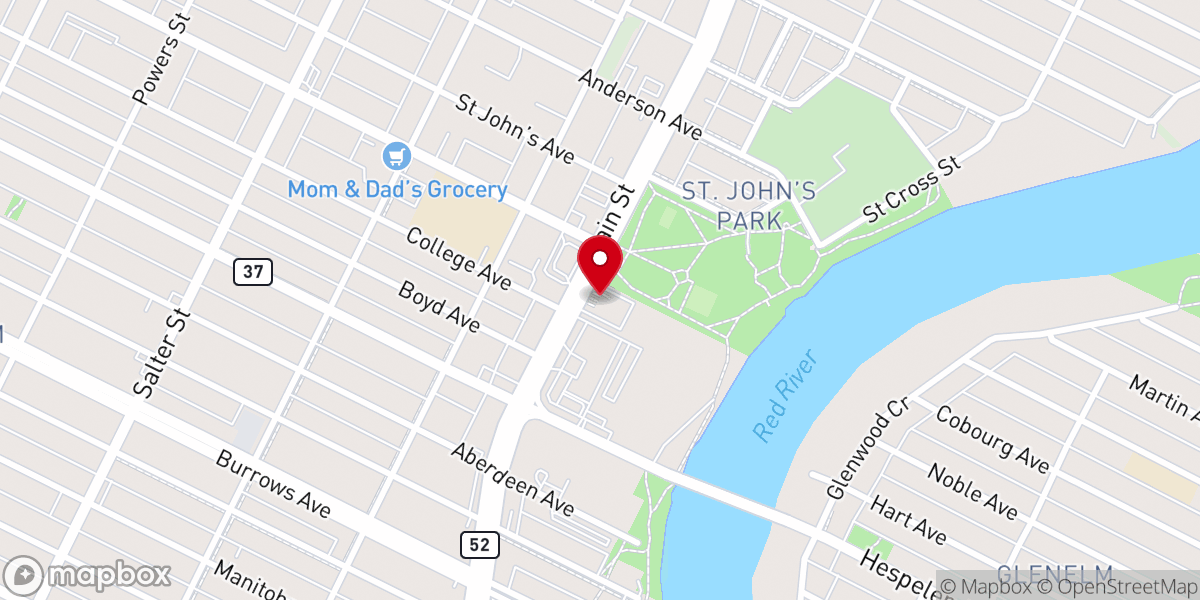 Map showing location of Holy Trinity Ukrainian Orthodox Metropolitan Cathedral