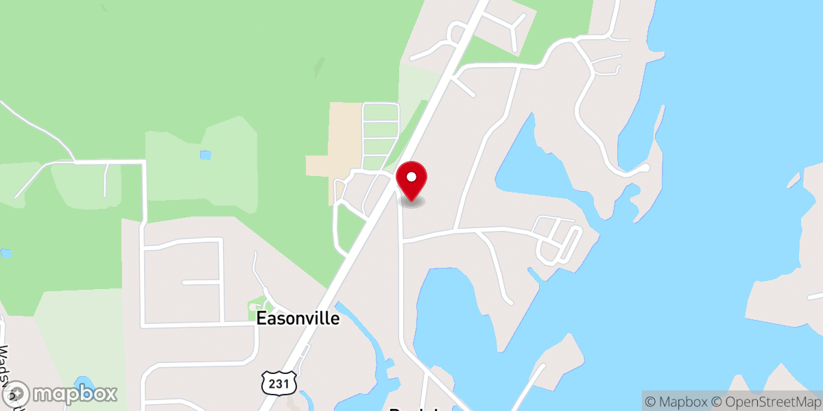 Map showing location of Kingdom Hall of Jehovahs Witnesses--Pell City