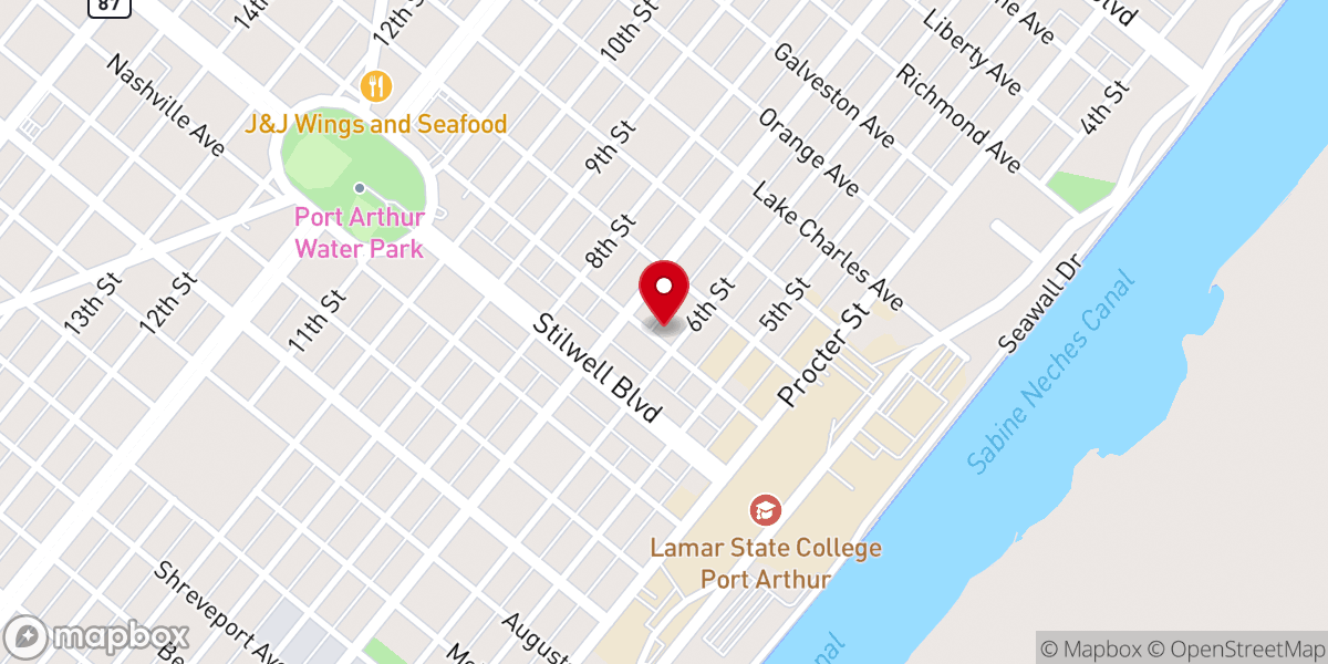 Map showing location of Salem Baptist Church