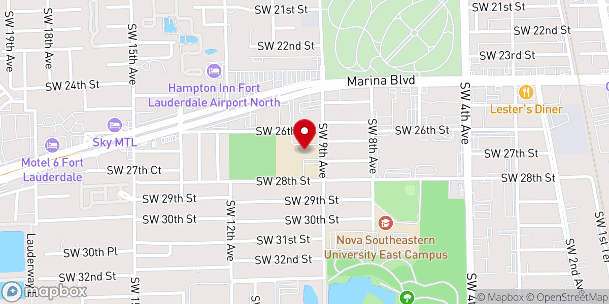 Map showing location of Saint Jerome Catholic Parish