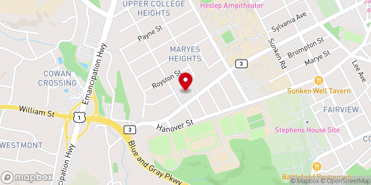 Map showing location of St. Mary of the Immaculate Conception Roman Catholic Church